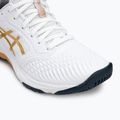 Buty damskie ASICS Netburner Ballistic FF 3 white/ pure gold 7