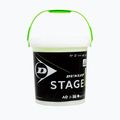 Dětské tenisové míče Dunlop Stage 1 60 ks zelená 601342