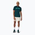 Pánské tenisové tričko ASICS Match Seasonal Graphic Tee saxon green 2