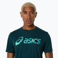 Pánské tenisové tričko ASICS Match Seasonal Graphic Tee saxon green 4