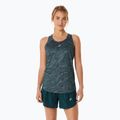Koszulka do biegania damska ASICS Road All Over Print Tank saxon green/light ube