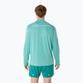 Pánské běžecké tričko longsleeve ASICS Road Lite-Show 1/2 Zip light teal 3