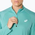 Pánské běžecké tričko longsleeve ASICS Road Lite-Show 1/2 Zip light teal 5