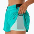Dámské běžecké šortky ASICS Metarun Split wave teal 8