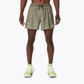 Pánské běžecké šortky ASICS Fujitrail All Over Print 5IN mantle green
