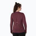 Dámské běžecké tričko Longsleeve ASICS Road Seamless LS dark currant/port royal  2