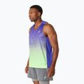 Pánské běžecké tílko ASICS Road Fade Singlet cobalt burst/illuminate green 4