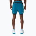 Pánské běžecké šortky ASICS Road 2N1 5IN tranquil teal/dark teal/yamabuki 3