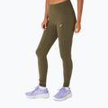 Dámské běžecké legíny ASICS Nagino Run Adjustable Tight dark olive 4