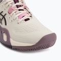 Dámské tenisové boty ASICS Gel-Resolution X Clay soft oat/dark aubergine 7