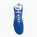 Zápasnické boty ASICS Snapdown 4 neon blue/white 5