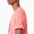 Pánské běžecké tričko Asics Fujitrail Logo Ss Top Sun Coral 6