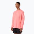 Pánské běžecké tričko Longsleeve Asics Fujitrail Logo Ls Top Sun Coral 4