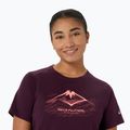 Dámské běžecké tričko Asics Fujitrail Logo Ss Top Dark Aubergine 5