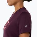 Dámské běžecké tričko Asics Fujitrail Logo Ss Top Dark Aubergine 7