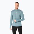 Pánská termo mikina ASICS Road Winter Seamless Top foggy teal