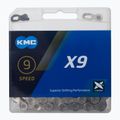 Řetěz na kolo KMC X9 114 článků 9rz stříbrný BX09NP114