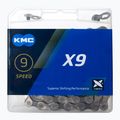 Cyklistický řetěz KMC X9 x114 stříbrno-šedý BX09NG114