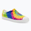 Native Jefferson Print dětské tenisky shell white/shell white/neon multi tie dye