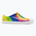 Native Jefferson Print dětské tenisky shell white/shell white/neon multi tie dye 2