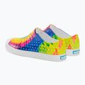 Native Jefferson Print dětské tenisky shell white/shell white/neon multi tie dye 3