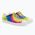 Native Jefferson Print dětské tenisky shell white/shell white/neon multi tie dye 4