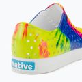 Native Jefferson Print dětské tenisky shell white/shell white/neon multi tie dye 9