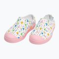 Native Jefferson Print Disney Jr dětské tenisky shell white/princess pink/pastel white confetti 11