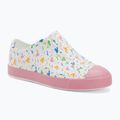 Native Jefferson Print Disney Jr dětské tenisky shell white/princess pink/pastel white confetti