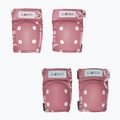 Sada dětských chráničů  Globber Toddler deep pastel pink/shapes