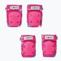 Sada dětských chráničů  Globber Toddler deep pink/flowers