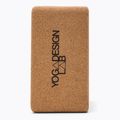 Blok na jógu Yoga Design Lab Cork Yoga hnědý BL-Cork-Mandala Black 4