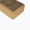 Blok na jógu Yoga Design Lab Cork Yoga hnědý BL-Cork-Mandala Black 10
