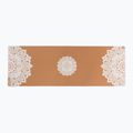 Podložka na jógu Yoga Design Lab Cork 5,5 mm hnědá Mandala White 2
