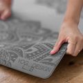 Podložka na jógu Yoga Design Lab Flow Pure 6 mm zelená Mandala Charcoal 8