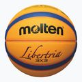 Basketbalový míč Molten B33T5000 FIBA 3x3 yellow/blue velikost 3 2