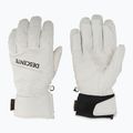 Pánské lyžařské rukavice Descente 5 Finger Leather white