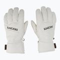 Pánské lyžařské rukavice Descente 5 Finger Leather white 2