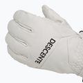 Pánské lyžařské rukavice Descente 5 Finger Leather white 5