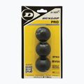 Dunlop Pro 3-Ball Squash Blister Black 700109