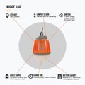 Turistická   svítilna Vango Midge 180 orange 4