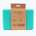 Jógová kostka Myga Foam Block turquoise 2