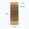 Podložka na jógu Myga Mandala XL 6 mm brown 7