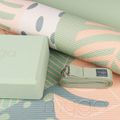 Sada na jógu Myga Palm Yoga Set mat + block + green strap 4