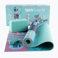 Sada na jógu Myga Spirit Yoga Set mat + block + turquoise strap 11