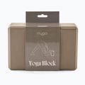 Jógová kostka Myga Foam Block hnědá 3