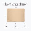Jógová deka Myga Fleece sand 10