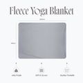 Jógová deka Myga Fleece stone 9
