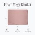 Jógová deka Myga Fleece blush 10