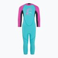 Dětský neopren   O'Neill Toddler Reactor-2 2 mm Back Zip Full dg5/lt aqua/graph/berry